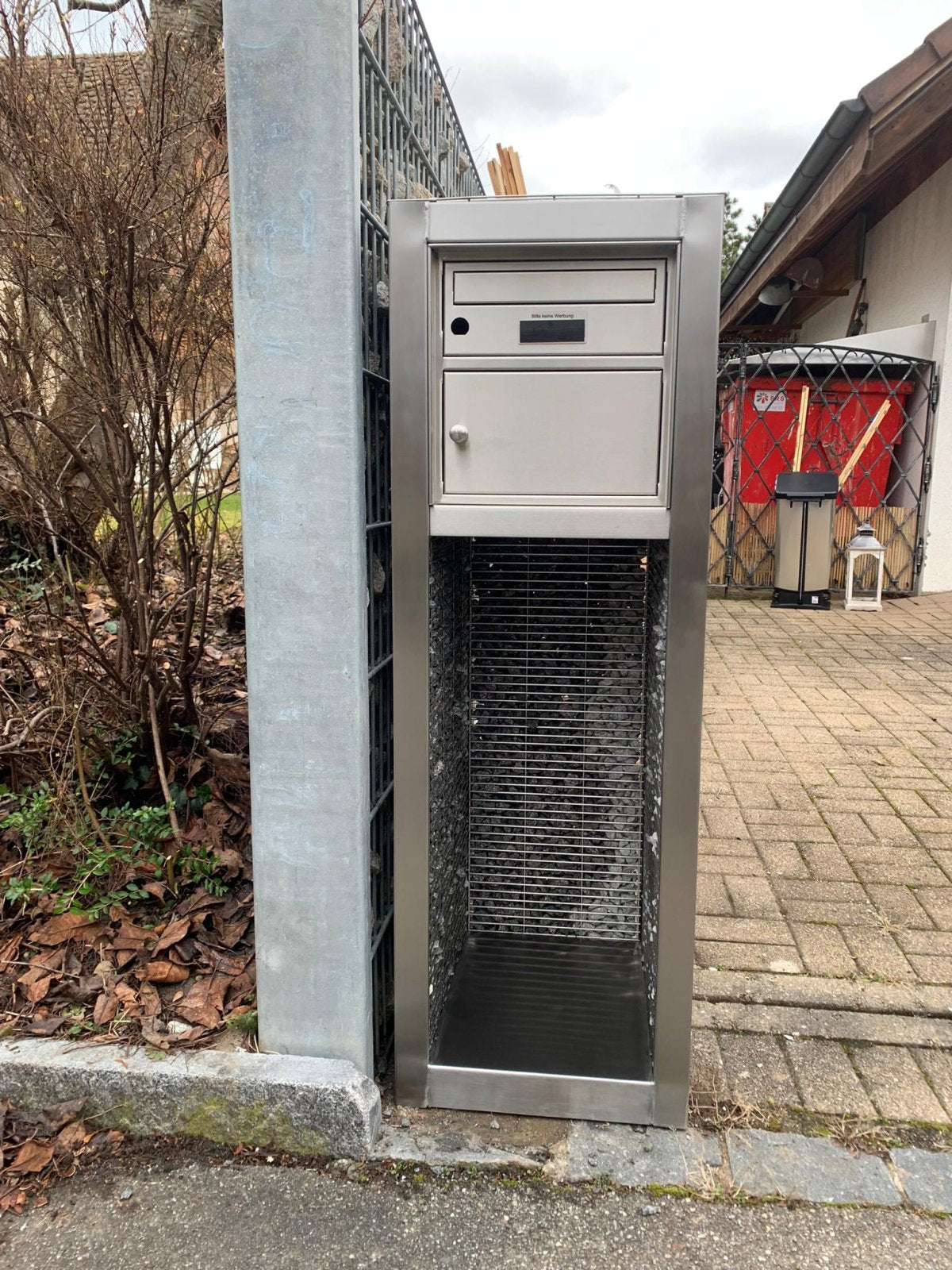 Steinkorb Briefkasten Edelstahl – SABATELLA