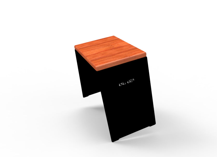 ASGARD Hocker mit Sitzbrett aus Buche