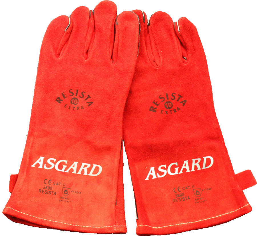 ASGARD Grillhandschuhe rot, hitzefest