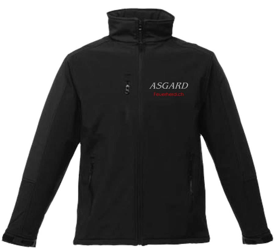 ASGARD Softshell-Jacke schwarz, vorne