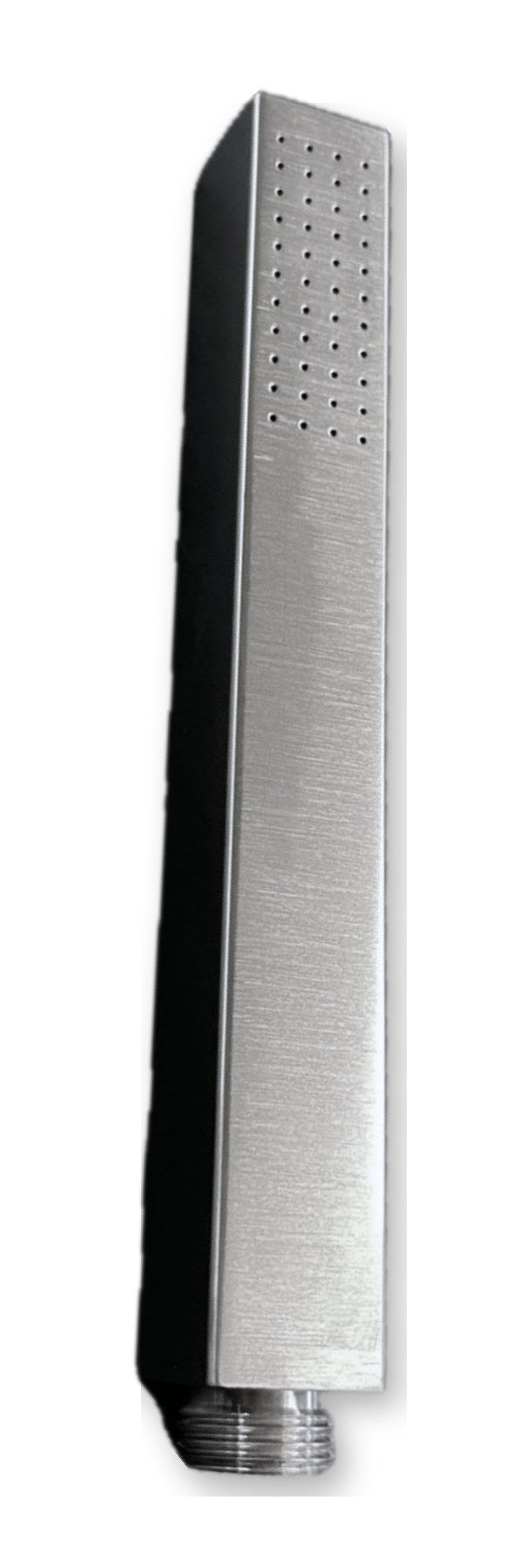 Eckige Handbrause aus Edelstahl, 200 mm