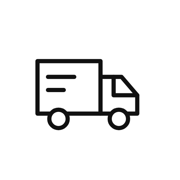 Lieferung per Spedition – Symbol Lastwagen
