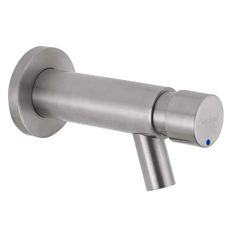 Selbstschluss-Wasserhahn aus Edelstahl V4A mit Druckknopf