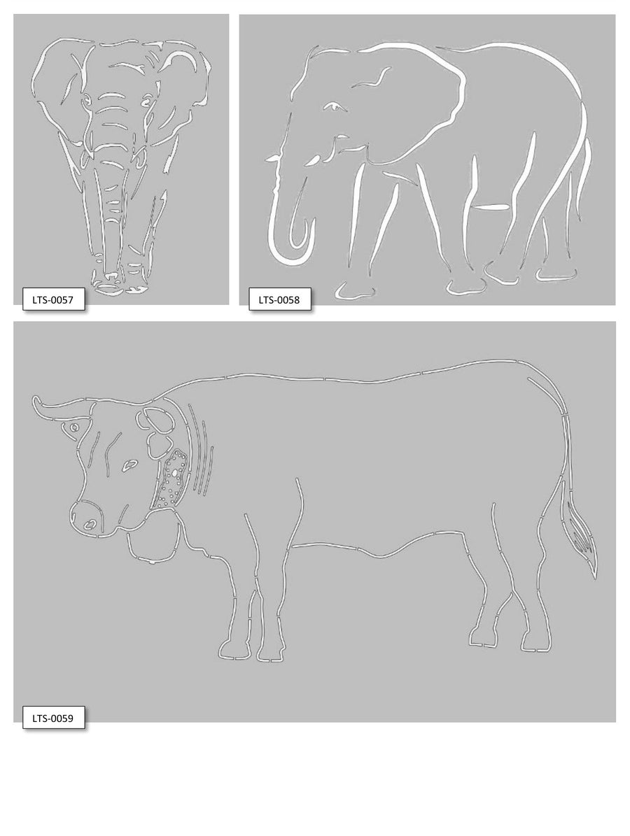 Laser-Sujet-Katalog: Tiere, LTS-0057 bis LTS-0059