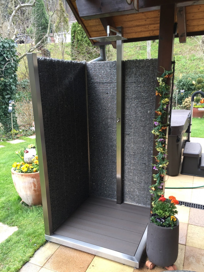 GS02 Standard mit Gabionen, freistehend auf Bodenpodest